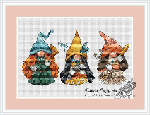 Robin Hood Dwarfs - PDF Cross Stitch Pattern - Wizardi