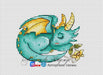 Romantic Dragons. Sweet Dreams - PDF Cross Stitch Pattern - Wizardi