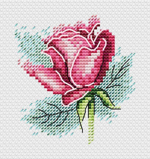 Rose and Cornflower Bookmark Counted Cross Stitch Kit by Bothy