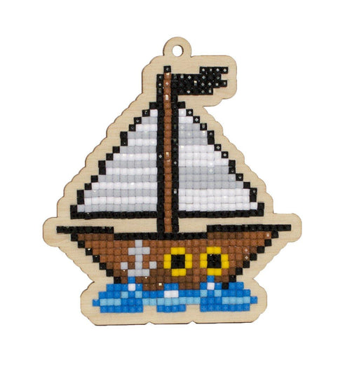 Sailing Ship WWP257 Diamond Painting on Plywood Kit - Wizardi