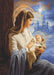 Saint Mary and The Child B617L Counted Cross-Stitch Kit - Wizardi