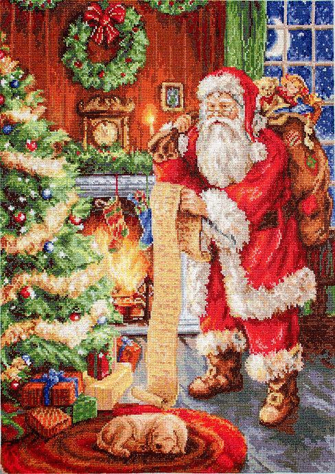 Santa Claus B578L Counted Cross-Stitch Kit - Wizardi