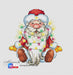 Santa Claus. Christmas Garland - PDF Cross Stitch Pattern - Wizardi