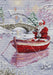 Santa Fishing BU5014L Counted Cross-Stitch Kit - Wizardi