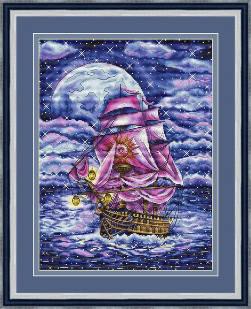 Scarlet Sails - PDF Cross Stitch Pattern - Wizardi