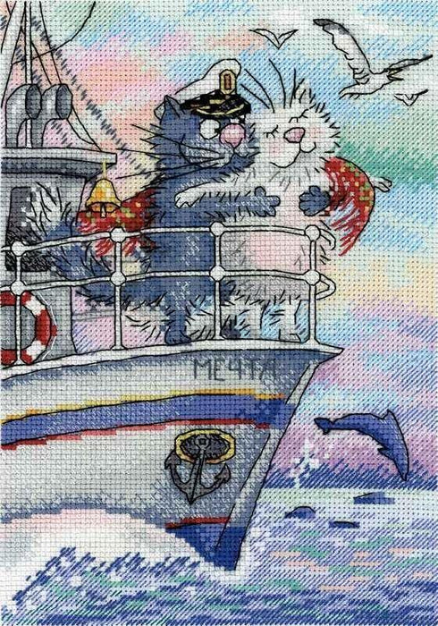 Sea of Love SNV-686 Counted Cross Stitch Kit - Wizardi