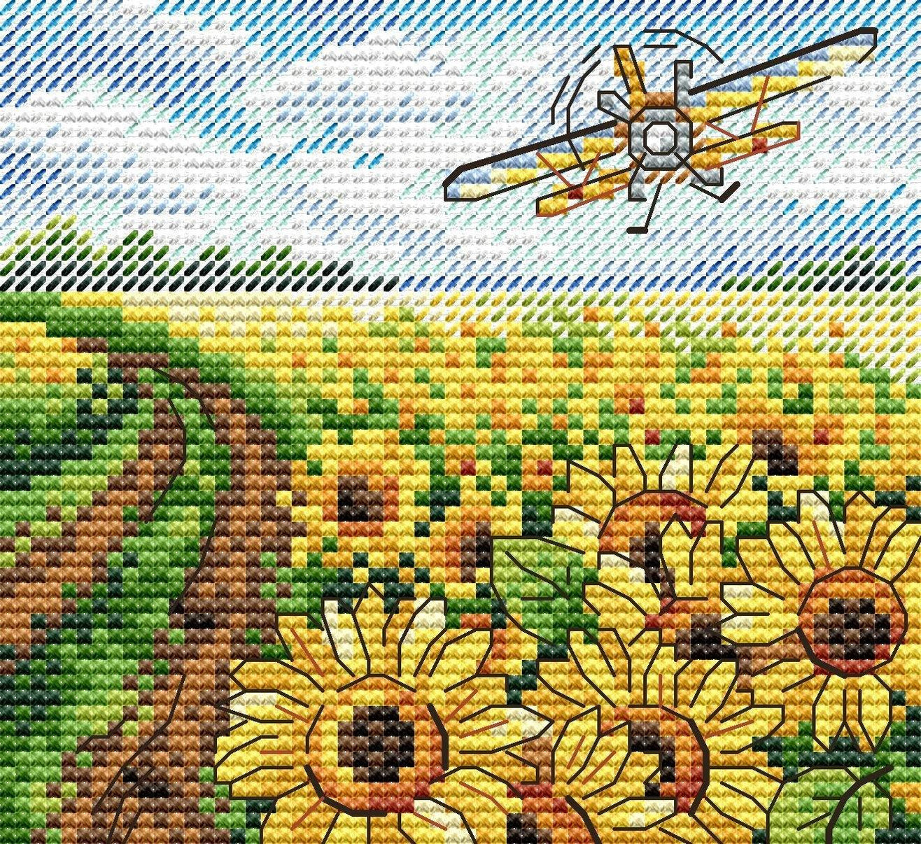 Counted Cross Stitch Kits Landscapes and Nature — Wizardi