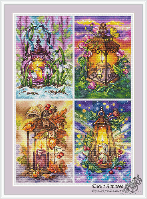 Season Lights - PDF Cross Stitch Pattern - Wizardi