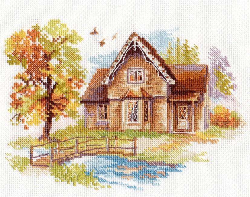 September house 3-21 Counted Cross-Stitch Kit - Wizardi