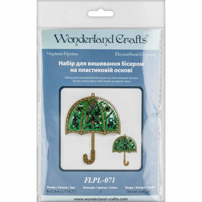 Set for embroidery with beads on a plastic base FLPL-071 - Wizardi