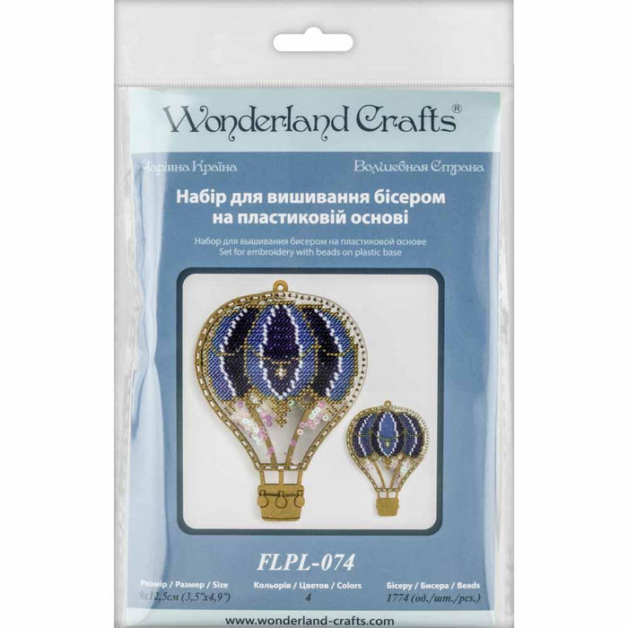 Set for embroidery with beads on a plastic base FLPL-074 - Wizardi
