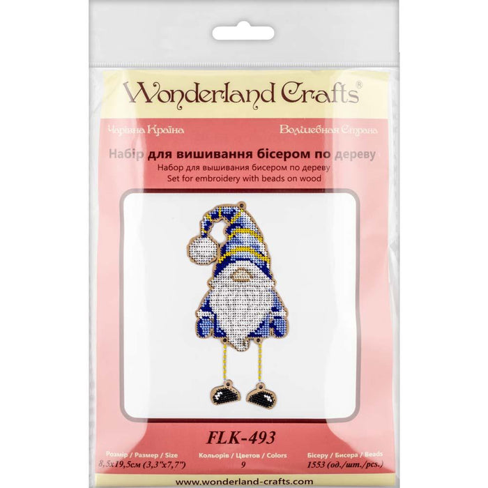 Set for embroidery with beads on wood FLK-493 - Wizardi