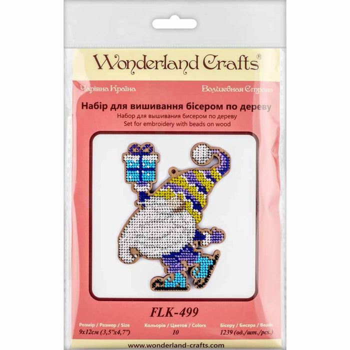 Set for embroidery with beads on wood FLK-499 - Wizardi