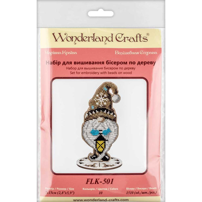 Set for embroidery with beads on wood FLK-501 - Wizardi