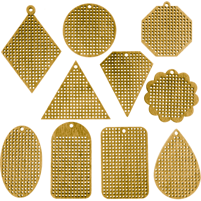 Set of blanks for embroidery on wood FLSW-004 - Wizardi