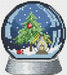 Snow Globe 3 - PDF Cross Stitch Pattern - Wizardi