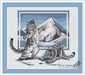 Snow Leopard - PDF Cross Stitch Pattern - Wizardi