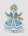 Snow Maiden with A Garland - PDF Cross Stitch Pattern - Wizardi