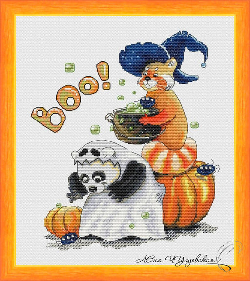 Snowball and Caramel Halloween. Witch Potion - PDF Cross Stitch Pattern - Wizardi