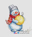 Snowman. New Year Ball - PDF Cross Stitch Pattern - Wizardi