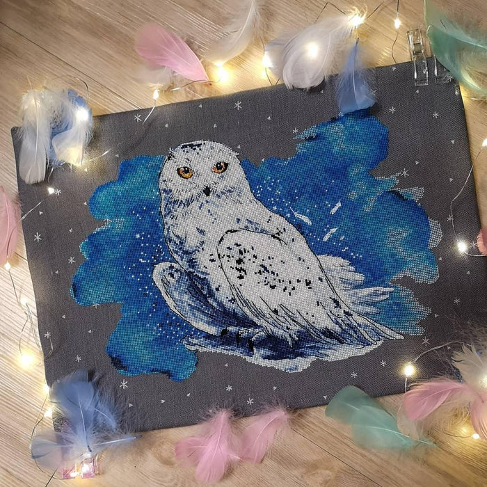 Snowy owl - PDF Counted Cross Stitch Pattern - Wizardi