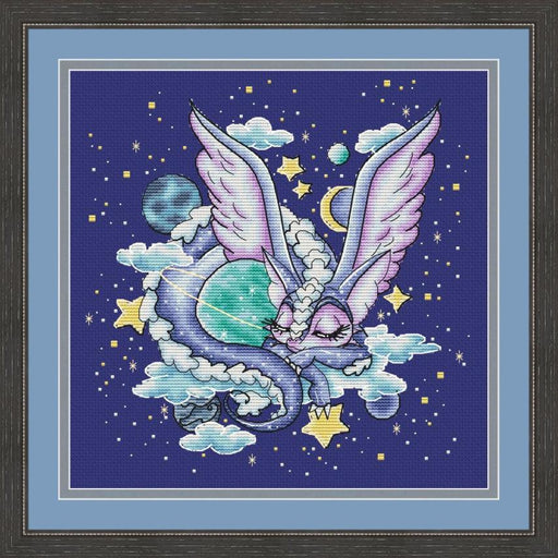 Space Dragon - PDF Cross Stitch Pattern - Wizardi
