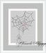 Spider Web Heart - PDF Free Cross Stitch Pattern - Wizardi