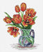 Spring Tulips SM-089 Counted Cross Stitch Kit - Wizardi