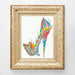 Stained Glass Slipper XSK7 Counted Cross Stitch Kit - Wizardi