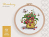 Strawberry Cross stitch pattern, Modern Cross Stitch Chart, Summer fruit cross stitch pattern PDF, DIY wall decor, Food cross stitch design - Wizardi