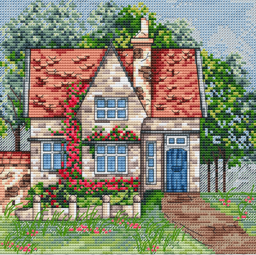 Summer House - PDF Cross Stitch Pattern - Wizardi