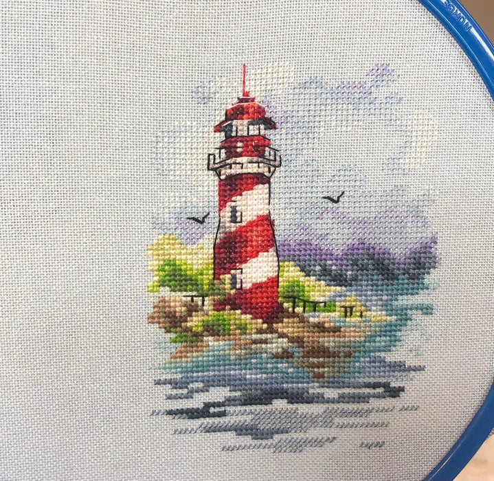 Summer Lighthouse - PDF Cross Stitch Pattern - Wizardi