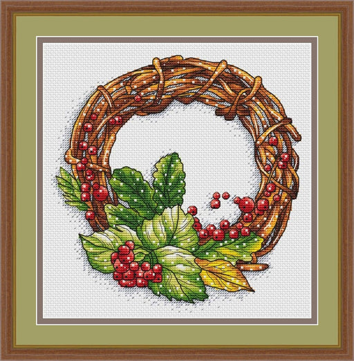 Summer Wreath - PDF Cross Stitch Pattern - Wizardi