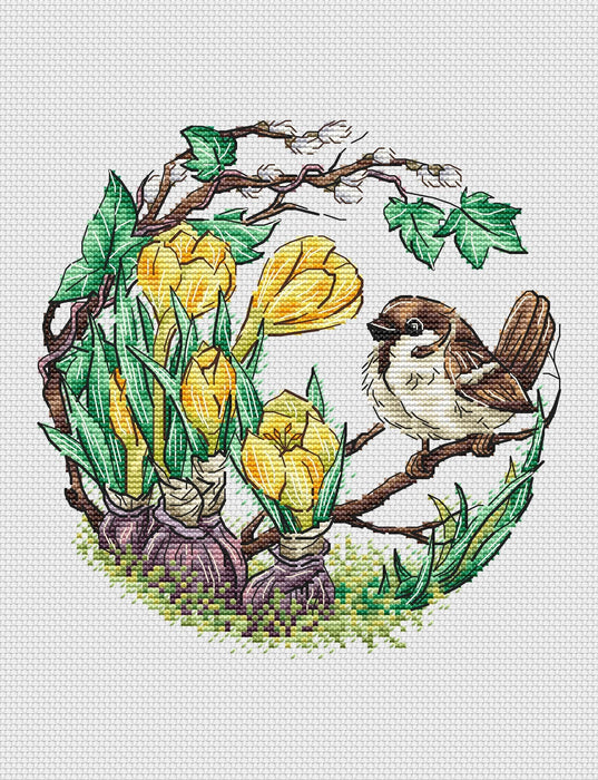 Sunny Flowers - PDF Cross Stitch Pattern - Wizardi