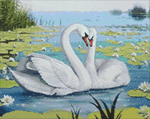 Swan Song WD239 14.9 x 18.9 inches Wizardi Diamond Painting Kit - Wizardi