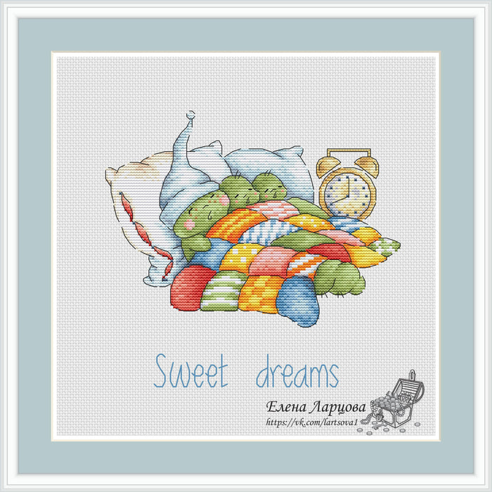 Sweet Dreams - PDF Cross Stitch Pattern - Wizardi