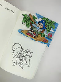 T-82C Counted cross stitch kit Bookmark "Fantasy world. Boy" - Wizardi