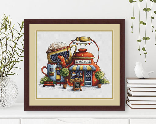 Tea Bakery. Kitchen Still Life - PDF Cross Stitch Pattern - Wizardi