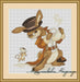 Tea Drinking. Rabbit - PDF Free Cross Stitch Pattern - Wizardi