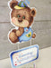 Teddy Bear P-490 / SR-490 Plastic Canvas Counted Cross Stitch Kit - Wizardi