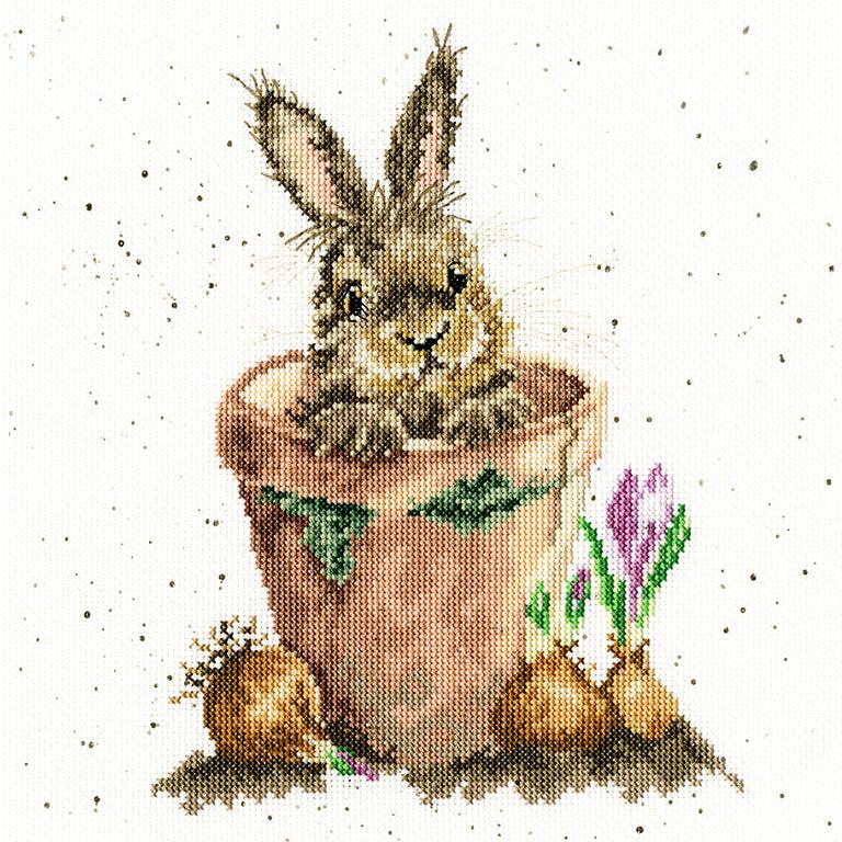 The Flower Pot XHD76 Counted Cross Stitch Kit - Wizardi