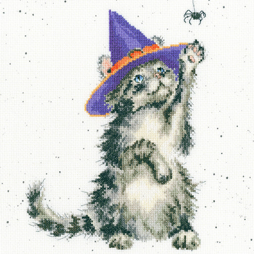 The Witch's Cat XHD105 Counted Cross Stitch Kit - Wizardi