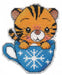 Tiger in a Cup. Magnet 1431 Counted Cross Stitch Kit - Wizardi