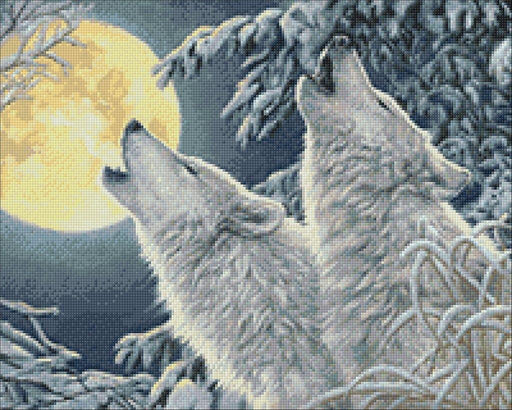Two Wolves CS2565 19.7 x 15.8 inches Crafting Spark Diamond Painting Kit - Wizardi