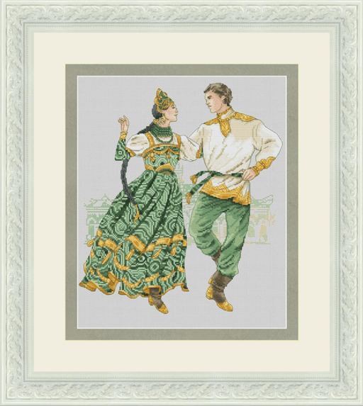 Ural Ethnic Dance - PDF Cross Stitch Pattern - Wizardi