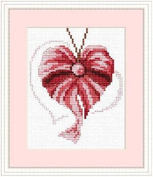 Valentine's Day Heart Counted Cross Stitch Chart - Free for Subscribers - Wizardi