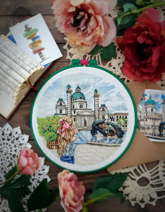 Vienna. Karlskirche - PDF Cross Stitch Pattern - Wizardi