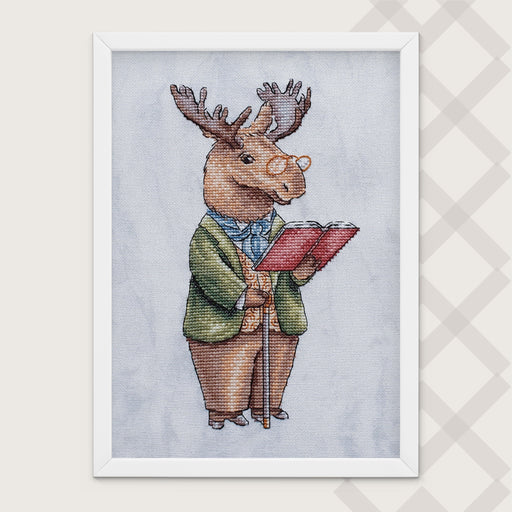Vintage Animals. Moose - PDF Counted Cross Stitch Pattern - Wizardi