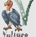 Vulture for L8027 instead of Wombat Counted Cross Stitch Pattern - Free for Subscribers - Wizardi