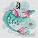 Water Dragon - PDF Cross Stitch Pattern - Wizardi